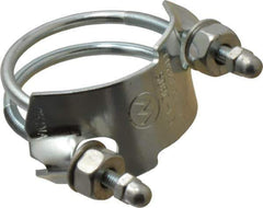 Kuriyama of America - 1-1/2" Hose, Spiral Double Bolt Hose Clamp - Plated Steel - Apex Tool & Supply