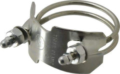 Kuriyama of America - 2" Hose, Spiral Double Bolt Hose Clamp - Plated Steel - Apex Tool & Supply