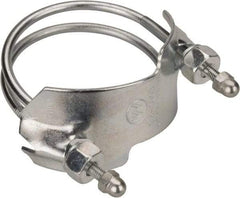 Kuriyama of America - 2-1/2" Hose, Spiral Double Bolt Hose Clamp - Plated Steel - Apex Tool & Supply