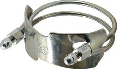 Kuriyama of America - 4" Hose, Spiral Double Bolt Hose Clamp - Plated Steel - Apex Tool & Supply