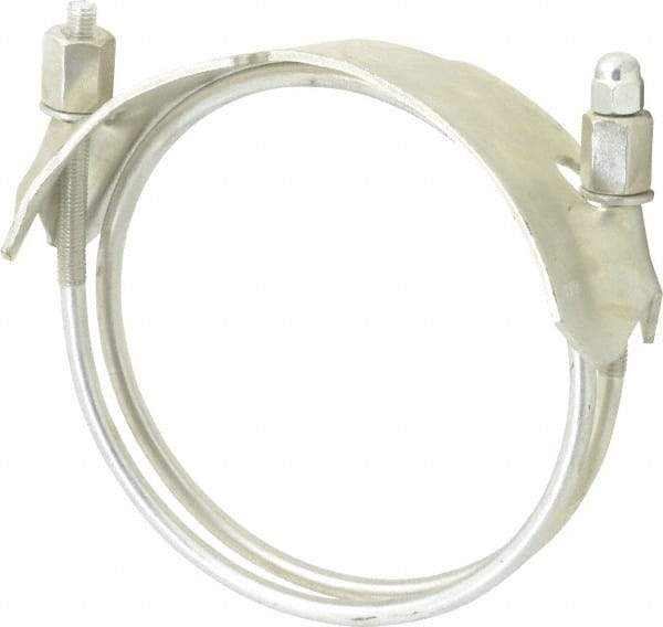 Kuriyama of America - 5" Hose, Spiral Double Bolt Hose Clamp - Plated Steel - Apex Tool & Supply