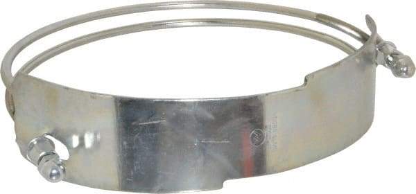 Kuriyama of America - 10" Hose, Spiral Double Bolt Hose Clamp - Plated Steel - Apex Tool & Supply