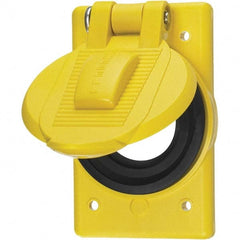 Hubbell Wiring Device-Kellems - Weatherproof Box Covers Cover Shape: Round Number of Holes in Outlet: 1 - Apex Tool & Supply