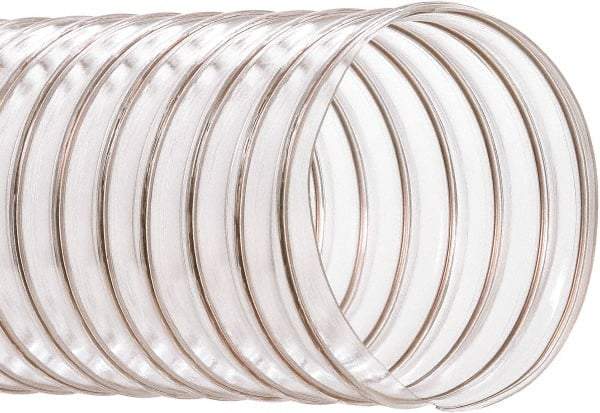 Hi-Tech Duravent - 6" ID, 50' Long, PVC Blower & Duct Hose - Clear, 7-1/2" Bend Radius, 10 In/Hg, 8 Max psi, -20 to 180°F, Abrasion and Chemical Resistant - Apex Tool & Supply