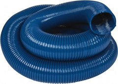 Hi-Tech Duravent - 6" ID, 25' Long, PVC Blower & Duct Hose - Blue, 7-1/2" Bend Radius, 10 In/Hg, 8 Max psi, -20 to 180°F, Abrasion and Chemical Resistant - Apex Tool & Supply
