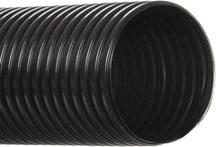 Hi-Tech Duravent - 1" ID, 25' Long, Polyethylene Blower & Duct Hose - Black, 1-3/4" Bend Radius, 20 In/Hg, 28 Max psi, -30 to 160°F, UV Resistant - Apex Tool & Supply
