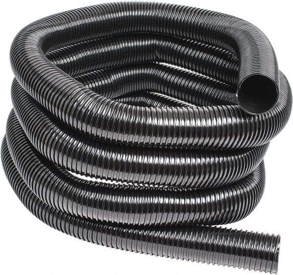 Hi-Tech Duravent - 3" ID, 25' Long, Polyethylene Blower & Duct Hose - Black, 5-1/4" Bend Radius, 5 In/Hg, 8 Max psi, -30 to 160°F, UV Resistant - Apex Tool & Supply