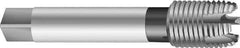 Emuge - 1-1/2 - 8 UNS, 6 Flute, Nitride Finish, Cobalt Spiral Point Tap - Modified Bottoming Chamfer, Right Hand Thread, 7-7/8" OAL, 1.654" Thread Length, 1.233" Shank Diam, 3BX Class of Fit - Exact Industrial Supply