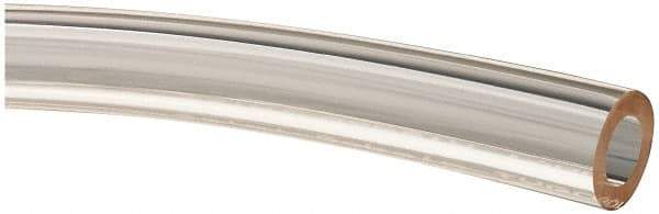 Made in USA - 3/8" ID x 5/8" OD, 1/8" Wall Thickness, Cut to Length (50' Standard Length) Plastic Tube - Clear, 45 Max psi, 65 Hardness - Apex Tool & Supply