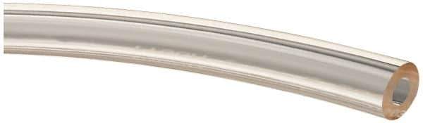 Made in USA - 1/4" ID x 1/2" OD, 1/8" Wall Thickness, Cut to Length (50' Standard Length) Plastic Tube - Clear, 43 Max psi, 40 Hardness - Apex Tool & Supply