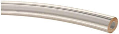 Made in USA - 1/4" ID x 1/2" OD, 1/8" Wall Thickness, Cut to Length (50' Standard Length) Plastic Tube - Clear, 43 Max psi, 40 Hardness - Apex Tool & Supply