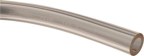 Made in USA - 3/8" ID x 5/8" OD, 1/8" Wall Thickness, Cut to Length (50' Standard Length) Plastic Tube - Clear, 32 Max psi, 40 Hardness - Apex Tool & Supply