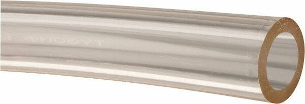Made in USA - 1/2" ID x 3/4" OD, 1/8" Wall Thickness, Cut to Length (50' Standard Length) Plastic Tube - Clear, 25 Max psi, 40 Hardness - Apex Tool & Supply