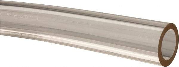 Made in USA - 5/8" ID x 7/8" OD, 1/8" Wall Thickness, Cut to Length (50' Standard Length) Plastic Tube - Clear, 21 Max psi, 40 Hardness - Apex Tool & Supply