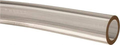 Made in USA - 5/8" ID x 7/8" OD, 1/8" Wall Thickness, Cut to Length (50' Standard Length) Plastic Tube - Clear, 21 Max psi, 40 Hardness - Apex Tool & Supply