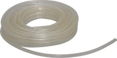 Made in USA - 1/4" ID x 3/8" OD, 1/16" Wall Thickness, 50' Long, Tygon Tube - Clear, 32 Max psi, 64 Hardness - Apex Tool & Supply