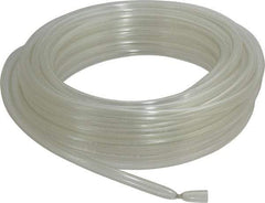Made in USA - 3/8" ID x 1/2" OD, 1/16" Wall Thickness, 50' Long, Tygon Tube - Clear, 23 Max psi, 64 Hardness - Apex Tool & Supply