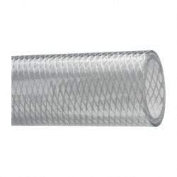 Made in USA - 1-1/2" ID x 1-15/16" OD, 7/32" Wall Thickness, Cut to Length (50' Standard Length) PVC Tube - Clear, 80 Max psi, 80 Hardness - Apex Tool & Supply