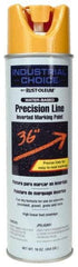 Rust-Oleum - 17 fl oz Yellow Marking Paint - 600' to 700' Coverage at 1" Wide, Water-Based Formula - Apex Tool & Supply