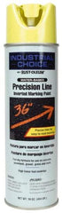 Rust-Oleum - 17 fl oz Yellow Marking Paint - 600' to 700' Coverage at 1" Wide, Water-Based Formula - Apex Tool & Supply