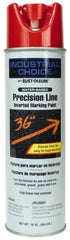 Rust-Oleum - 17 fl oz Red Marking Paint - 600' to 700' Coverage at 1" Wide, Water-Based Formula - Apex Tool & Supply