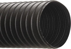 Hi-Tech Duravent - 5" ID, 25' Long, Neoprene Coated Polyester Blower & Duct Hose - Black, 7-1/2" Bend Radius, 20 In/Hg, 24 Max psi, -40 to 250°F, Chemical and Abrasion Resistant - Apex Tool & Supply