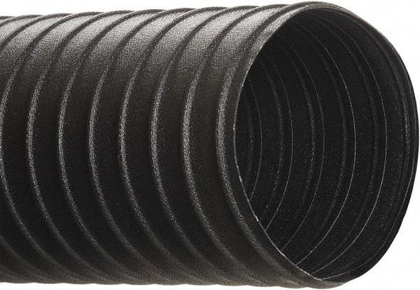 Hi-Tech Duravent - 2" ID, 25' Long, Steel Blower & Duct Hose - Black, 3-1/2" Bend Radius, 28 In/Hg, 41 Max psi, -40 to 250°F, Chemical and Abrasion Resistant - Apex Tool & Supply