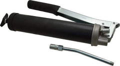 PRO-LUBE - 10,000 Max psi, Rigid Lever Grease Gun - 14 oz (Cartridge) Capacity, 1/8 Thread Outlet, 28 Strokes per oz, Bulk, Cartridge, Filler Pump & Suction Fill, Includes 4 Jaw Coupler with Ball Check - Apex Tool & Supply