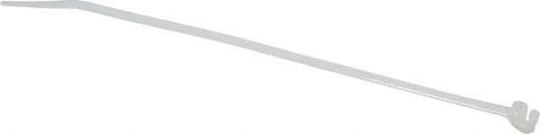 Thomas & Betts - 7-1/2" Long Natural (Color) Nylon Reusable Cable Tie - 50 Lb Tensile Strength, 1.4mm Thick, 2" Max Bundle Diam - Apex Tool & Supply