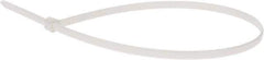 Thomas & Betts - 14.2" Long White Nylon Standard Cable Tie - 50 Lb Tensile Strength, 1.33mm Thick, 1" Max Bundle Diam - Apex Tool & Supply