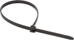 Thomas & Betts - 13.2" Long Black Polypropylene Standard Cable Tie - 60 Lb Tensile Strength, 1.52mm Thick, 4" Max Bundle Diam - Apex Tool & Supply
