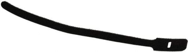 Thomas & Betts - 9" Long Black Nylon & Polyethylene Hook & Loop Strap - 40 Lb Tensile Strength, 1/16" Thick, 50.8mm Max Bundle Diam - Apex Tool & Supply