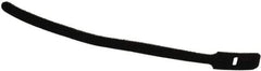 Thomas & Betts - 9" Long Black Nylon & Polyethylene Hook & Loop Strap - 40 Lb Tensile Strength, 1/16" Thick, 50.8mm Max Bundle Diam - Apex Tool & Supply