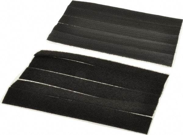 Thomas & Betts - 6" Long Black Nylon & Polyethylene Hook & Loop Strap - 50 Lb Tensile Strength, 1/16" Thick, 38.1mm Max Bundle Diam - Apex Tool & Supply