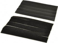 Thomas & Betts - 6" Long Black Nylon & Polyethylene Hook & Loop Strap - 50 Lb Tensile Strength, 1/16" Thick, 38.1mm Max Bundle Diam - Apex Tool & Supply