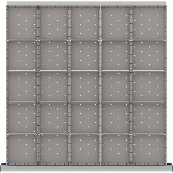 LISTA - 25-Compartment Drawer Divider Layout for 3.15" High Drawers - Apex Tool & Supply