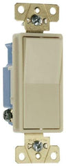 Pass & Seymour - 1 Pole, 120 to 277 VAC, 15 Amp, Specification Grade, Rocker, Wall and Dimmer Light Switch - 1.3 Inch Wide x 4.2 Inch High - Apex Tool & Supply