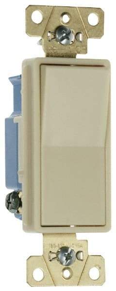 Pass & Seymour - 3 Pole, 120 to 277 VAC, 20 Amp, Rocker, Wall and Dimmer Light Switch - 1.3 Inch Wide x 4.2 Inch High - Apex Tool & Supply