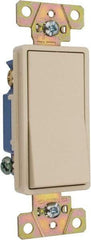 Pass & Seymour - 3 Pole, 120 to 277 VAC, 15 Amp, Specification Grade, Rocker, Wall and Dimmer Light Switch - 1.3 Inch Wide x 4.2 Inch High - Apex Tool & Supply