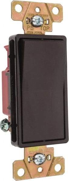 Pass & Seymour - 1 Pole, 120 to 277 VAC, 20 Amp, Specification Grade, Rocker, Wall and Dimmer Light Switch - 1.3 Inch Wide x 4.2 Inch High - Apex Tool & Supply