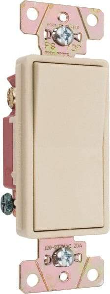 Pass & Seymour - 3 Pole, 120 to 277 VAC, 20 Amp, Specification Grade, Rocker, Wall and Dimmer Light Switch - 1.3 Inch Wide x 4.2 Inch High - Apex Tool & Supply