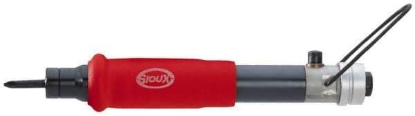 Sioux Tools - 1/4" Bit Holder, 800 RPM, Inline Handle Air Screwdriver - 5 to 50 In/Lb Torque, 8 CFM - Apex Tool & Supply