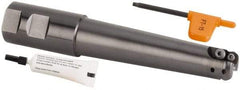 Kennametal - 1" Cut Diam, 1-1/4" Shank Diam, 7.03" OAL, Indexable Copy End Mill - Weldon Shank - Apex Tool & Supply