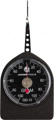 Jonard Tools - 0.05 Lb. Capacity, Mechanical Tension and Compression Force Gage - 2 gf Resolution, Aluminum Housing - Apex Tool & Supply