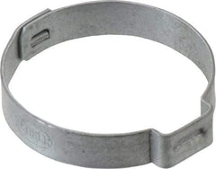 Oetiker - 30 to 33.1mm, Zinc-Plated 1-Ear Clamp - 1-5/16" Noml Size, 10mm Inner Width, 7mm Wide x 0.75mm Thick, Carbon Steel - Apex Tool & Supply