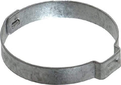 Oetiker - 35 to 38.1mm, Zinc-Plated 1-Ear Clamp - 1-1/2" Noml Size, 10mm Inner Width, 7mm Wide x 0.75mm Thick, Carbon Steel - Apex Tool & Supply