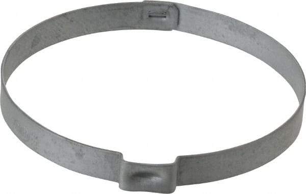 Oetiker - 60.4 to 63.5mm, Zinc-Plated 1-Ear Clamp - 2-1/2" Noml Size, 10mm Inner Width, 7mm Wide x 0.75mm Thick, Carbon Steel - Apex Tool & Supply