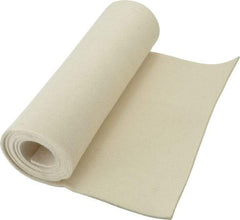 Made in USA - 1/8 Inch Thick x 60 Inch Wide x 12 Inch Long, Pressed Wool Felt Sheet - 2 Lbs/Square Yd., White, 500 psi - Apex Tool & Supply