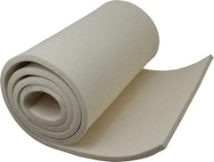 Made in USA - 3/8 Inch Thick x 60 Inch Wide x 12 Inch Long, Pressed Wool Felt Sheet - 6 Lbs/Square Yd., White, 500 psi - Apex Tool & Supply