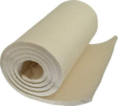 Made in USA - 1/2 Inch Thick x 66 Inch Wide x 12 Inch Long, Pressed Wool Felt Sheet - 6 Lbs/Square Yd., White, 400 psi - Apex Tool & Supply